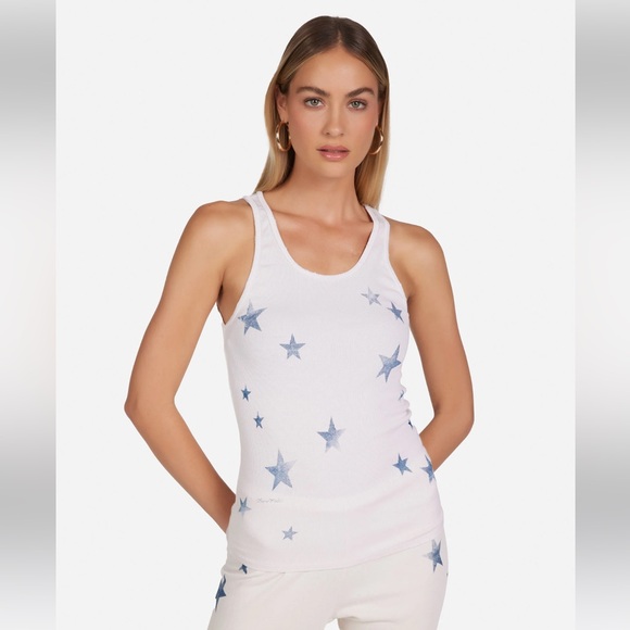 Lauren Moshi Tops - New Lauren Moshi ESMERELDA VINTAGE STARS Tank